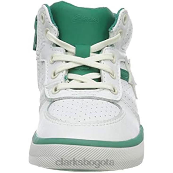 Clarks 0DX8L513 Zapatilla clarks city flake t de cuero blanco para niño niños cuero blanco