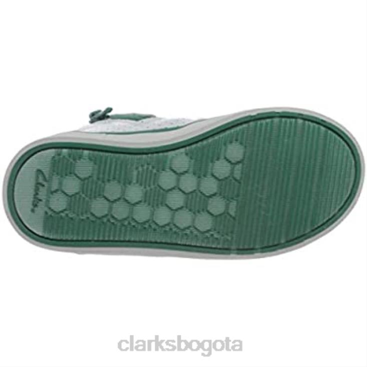 Clarks 0DX8L513 Zapatilla clarks city flake t de cuero blanco para niño niños cuero blanco