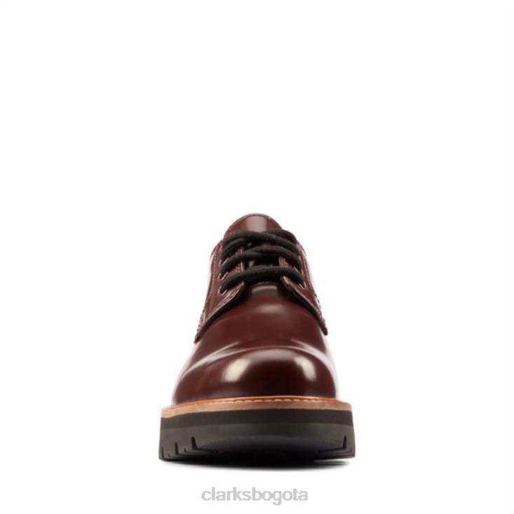 Clarks 0DX8L5132 cuero burdeos orianna derby clarks de cuero burdeos mujer cuero burdeos