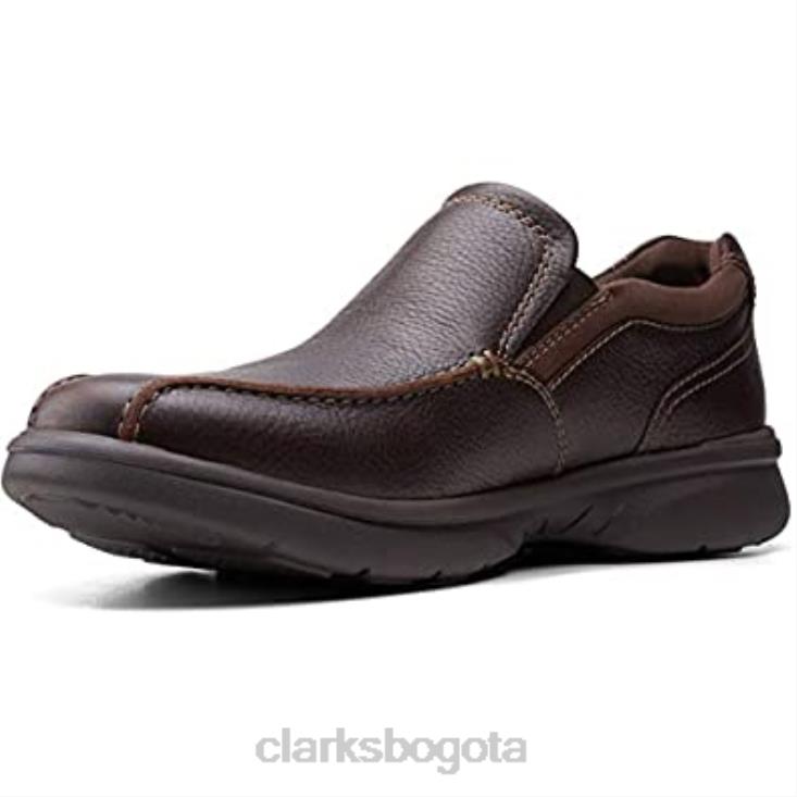 Clarks 0DX8L514 Mocasines clarks bradley step para hombre de piel caída marrón hombres cuero caído marrón
