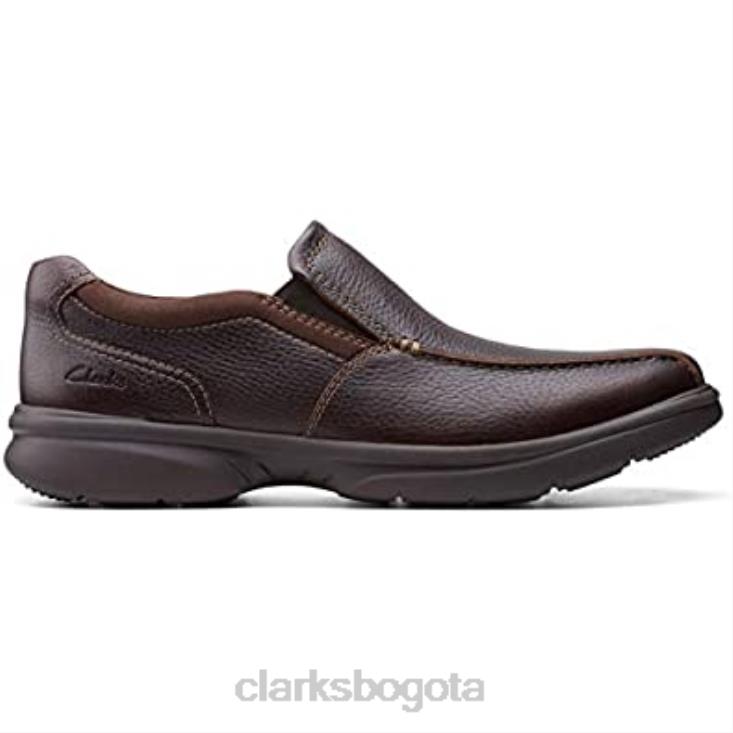 Clarks 0DX8L514 Mocasines clarks bradley step para hombre de piel caída marrón hombres cuero caído marrón