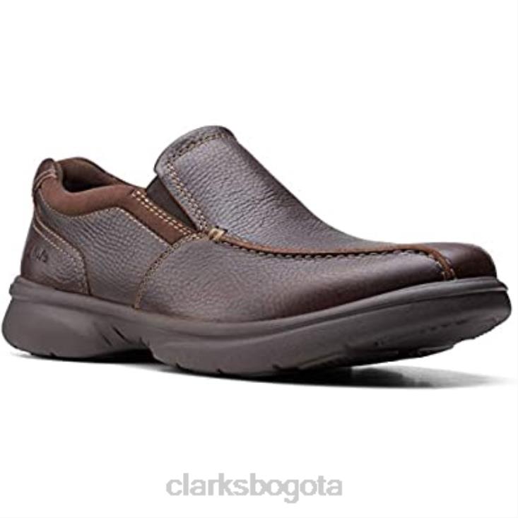 Clarks 0DX8L514 Mocasines clarks bradley step para hombre de piel caída marrón hombres cuero caído marrón