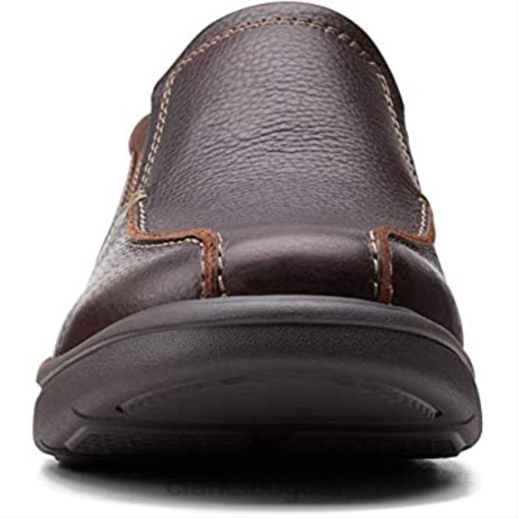 Clarks 0DX8L514 Mocasines clarks bradley step para hombre de piel caída marrón hombres cuero caído marrón