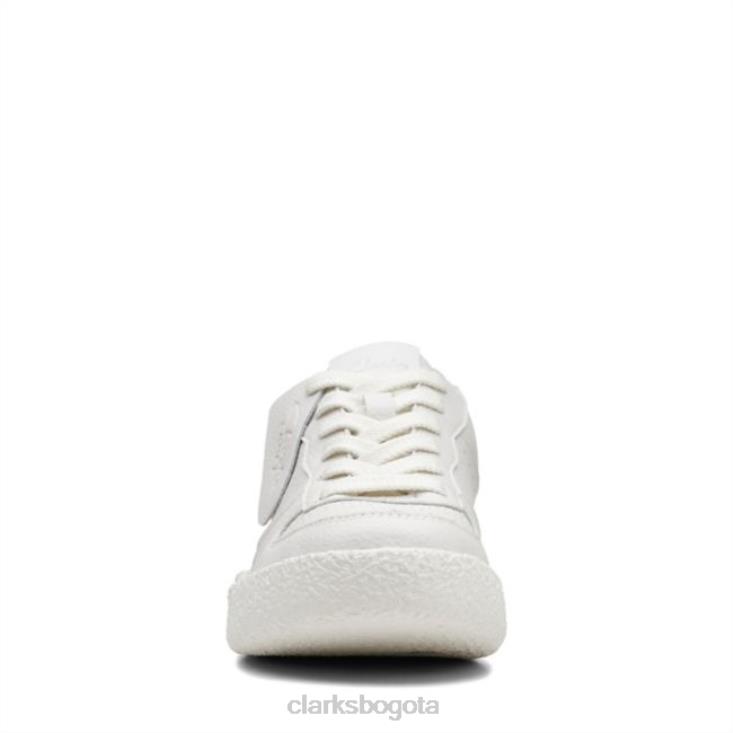Clarks 0DX8L5140 corte de copa artesanal de cuero blanco clarks de cuero blanco unisexo cuero blanco
