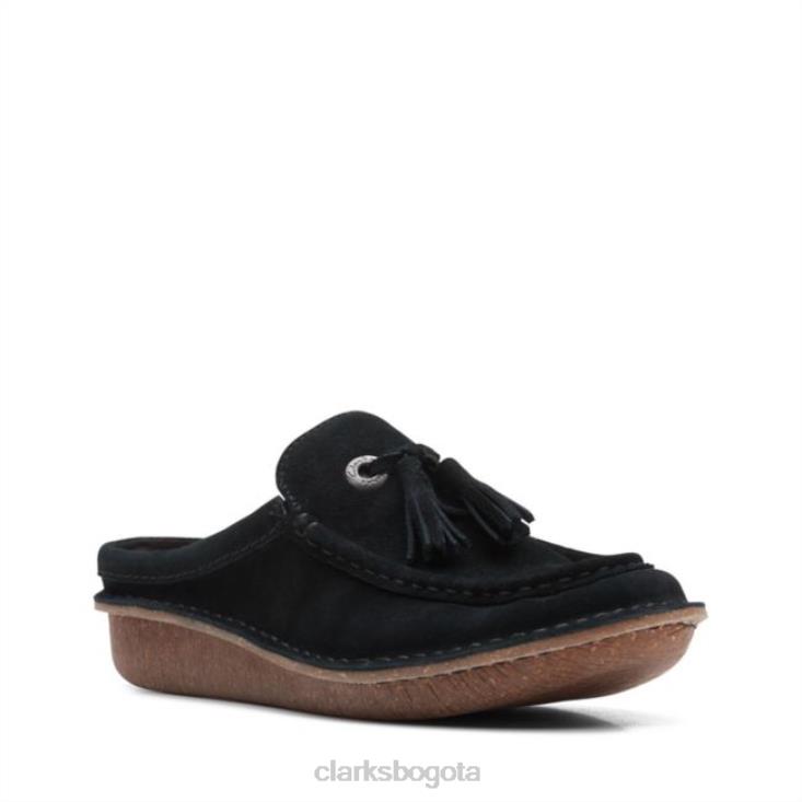 Clarks 0DX8L5141 zueco fun ny ante negro clarks ante negro unisexo ante negro