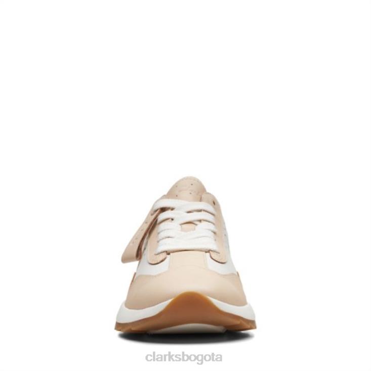 Clarks 0DX8L5142 dash lite lace arena claro/blanco arena claro/blanco clarks mujer arena clara/blanco