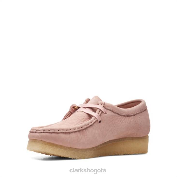 Clarks 0DX8L5152 cuero rosa rubor clarks wallabee cuero rosa rubor mujer cuero rosa rubor