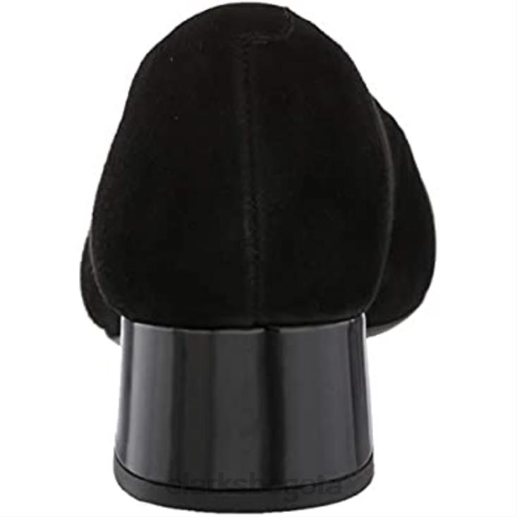 Clarks 0DX8L516 zapatos de salón marilyn leah de ante negro para mujer clarks mujer ante negro