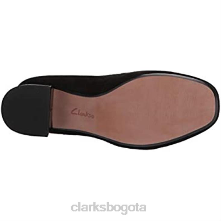 Clarks 0DX8L516 zapatos de salón marilyn leah de ante negro para mujer clarks mujer ante negro