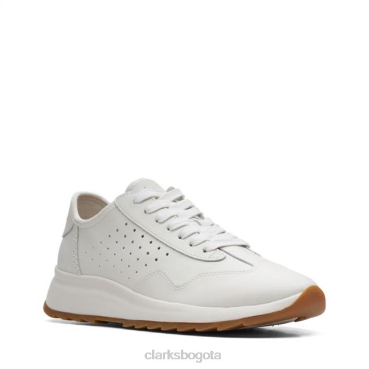 Clarks 0DX8L5168 cuero combinado blanco clarks dash lite lace cuero combinado blanco mujer cuero combinado blanco