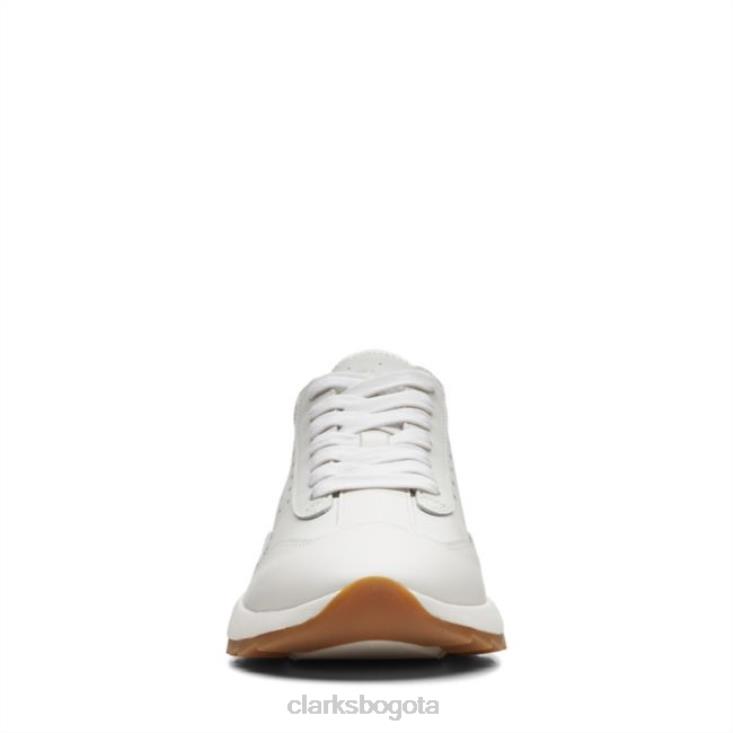 Clarks 0DX8L5168 cuero combinado blanco clarks dash lite lace cuero combinado blanco mujer cuero combinado blanco