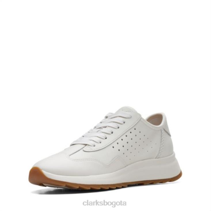 Clarks 0DX8L5168 cuero combinado blanco clarks dash lite lace cuero combinado blanco mujer cuero combinado blanco