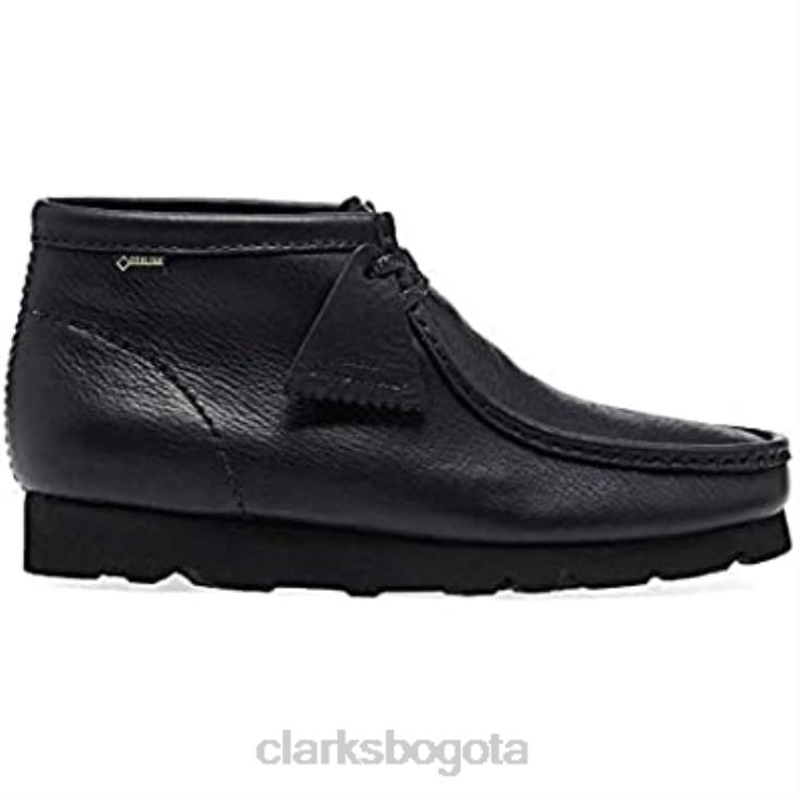 Clarks 0DX8L517 zapatos de vestir originales wallabee gtx 11 clarks de cuero negro unisexo
