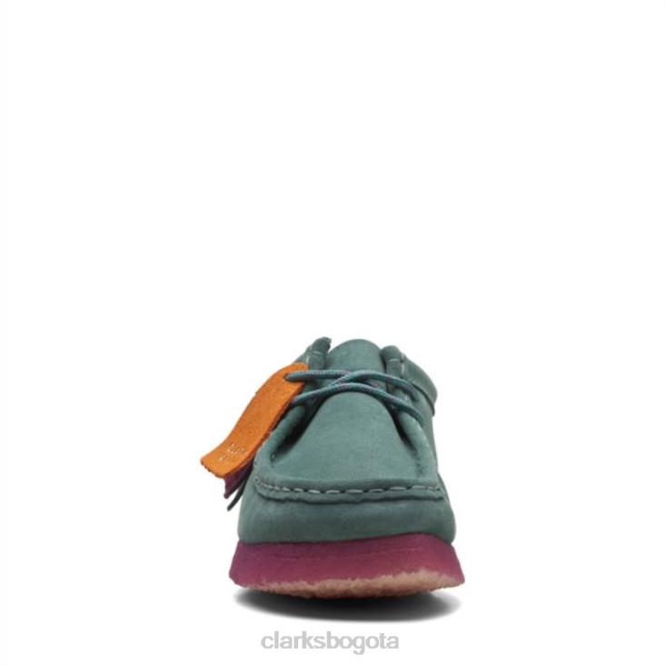 Clarks 0DX8L5173 combinación wallabee verde azulado combinación clarks verde azulado unisexo combinación verde azulado