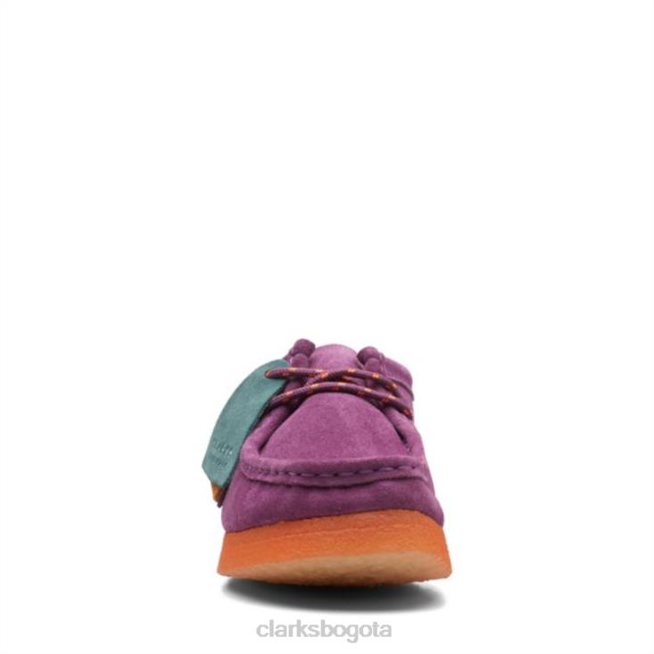 Clarks 0DX8L5174 wallabee sde combi morado sde combi morado clarks unisexo combi sde morado