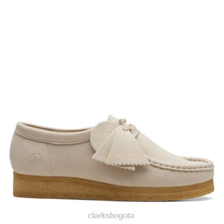 Clarks 0DX8L5177 clarks blanco roto wallabee sintético blanco roto sintético unisexo sintético blanquecino