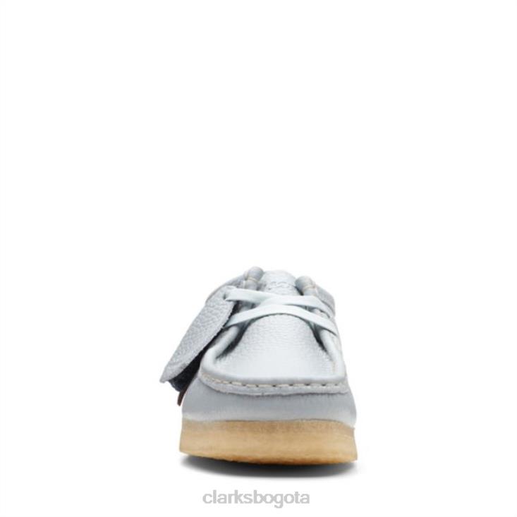 Clarks 0DX8L5181 wallabee cuero azul claro clarks cuero azul claro mujer cuero azul claro