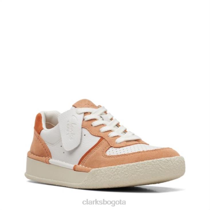 Clarks 0DX8L5185 Clarks Sandstone Combi Craft Cup Court Sandstone Combi unisexo combinación de arenisca