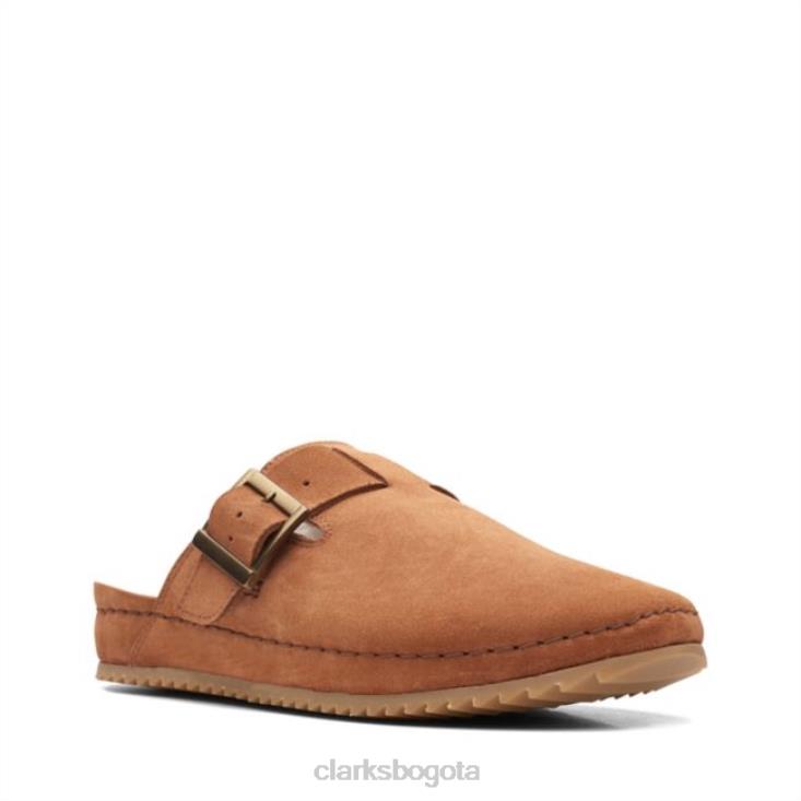 Clarks 0DX8L5187 clarks brookleigh mule con forro color canela sde con forro color canela mujer bronceado wlined sde