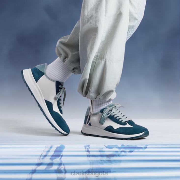 Clarks 0DX8L5195 combinación verde azulado clarks dash lite lo combinación verde azulado unisexo combinación verde azulado