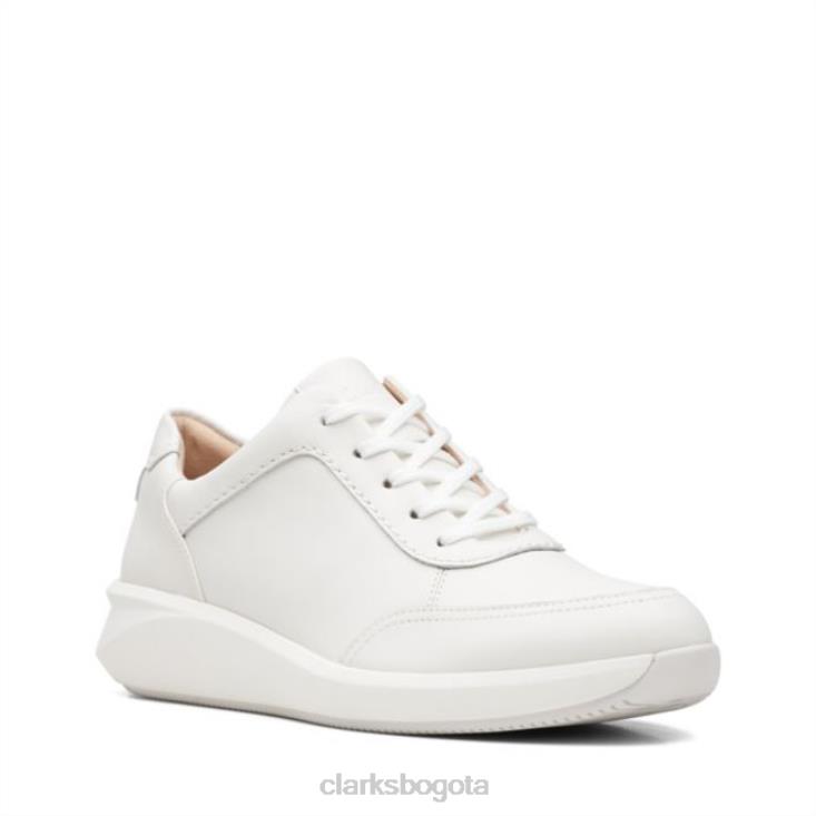 Clarks 0DX8L5198 un rio mix cuero blanco roto clarks de cuero blanco roto mujer cuero blanco roto