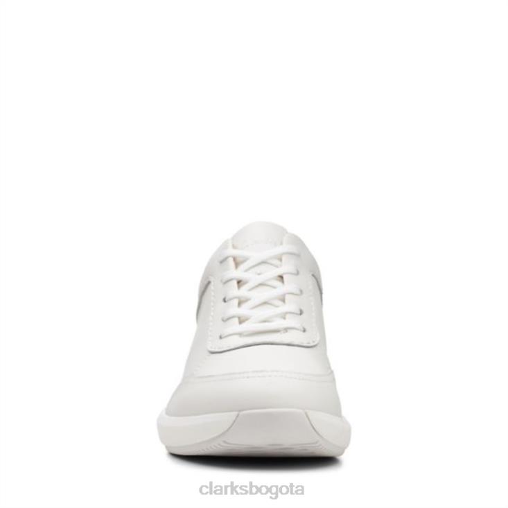 Clarks 0DX8L5198 un rio mix cuero blanco roto clarks de cuero blanco roto mujer cuero blanco roto