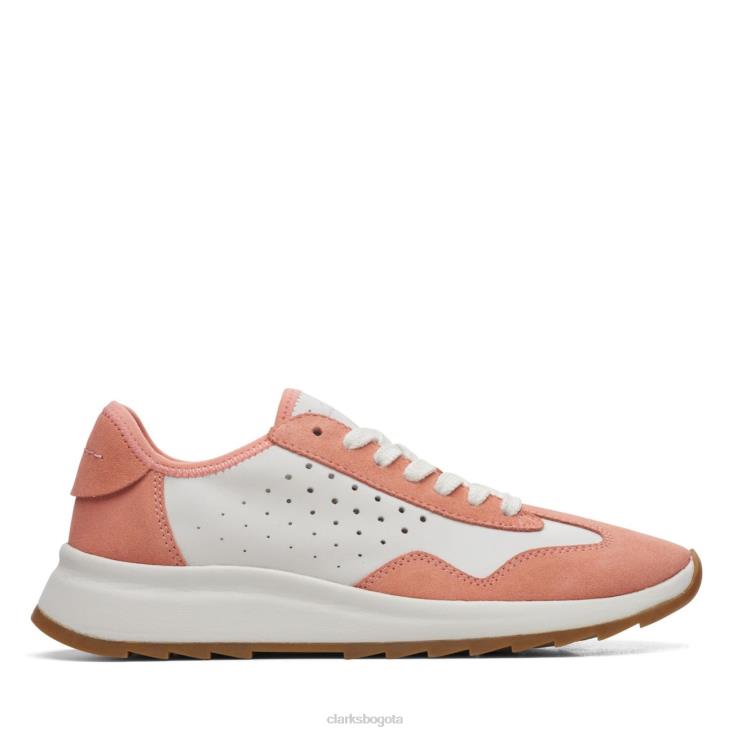Clarks 0DX8L5199 dash lite encaje coral/blanco clarks coral/blanco mujer coral/blanco