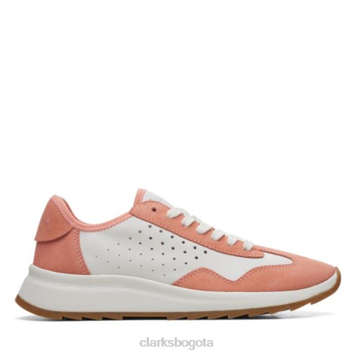 Clarks 0DX8L5199 dash lite encaje coral/blanco clarks coral/blanco mujer coral/blanco