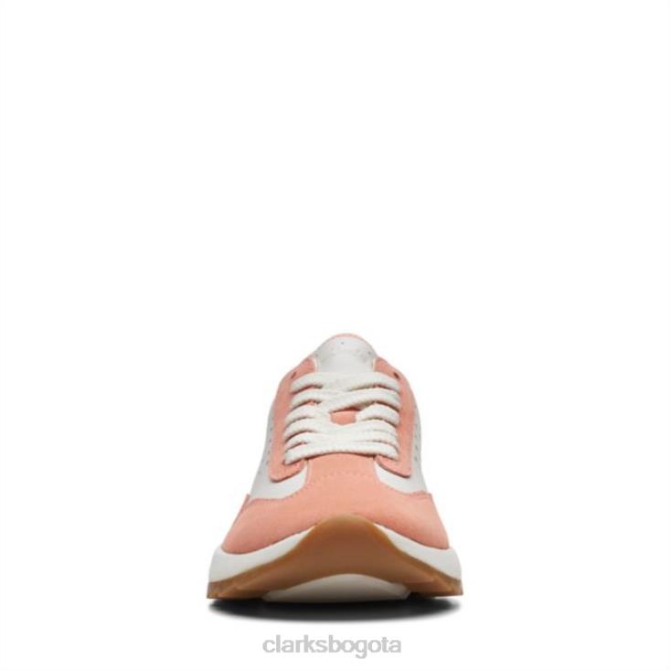 Clarks 0DX8L5199 dash lite encaje coral/blanco clarks coral/blanco mujer coral/blanco