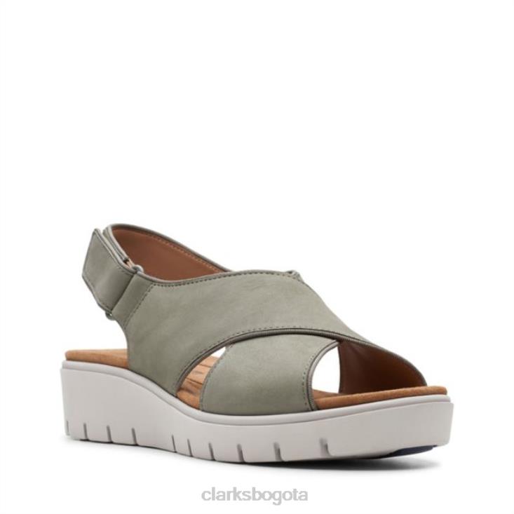 Clarks 0DX8L5209 clarks sage nubuck un karely sun sage nubuck mujer nubuck salvia