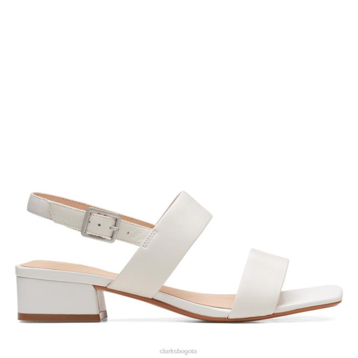 Clarks 0DX8L5211 cuero blanco clarks seren25 correa cuero blanco unisexo cuero blanco