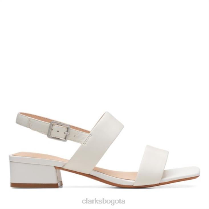 Clarks 0DX8L5211 cuero blanco clarks seren25 correa cuero blanco unisexo cuero blanco