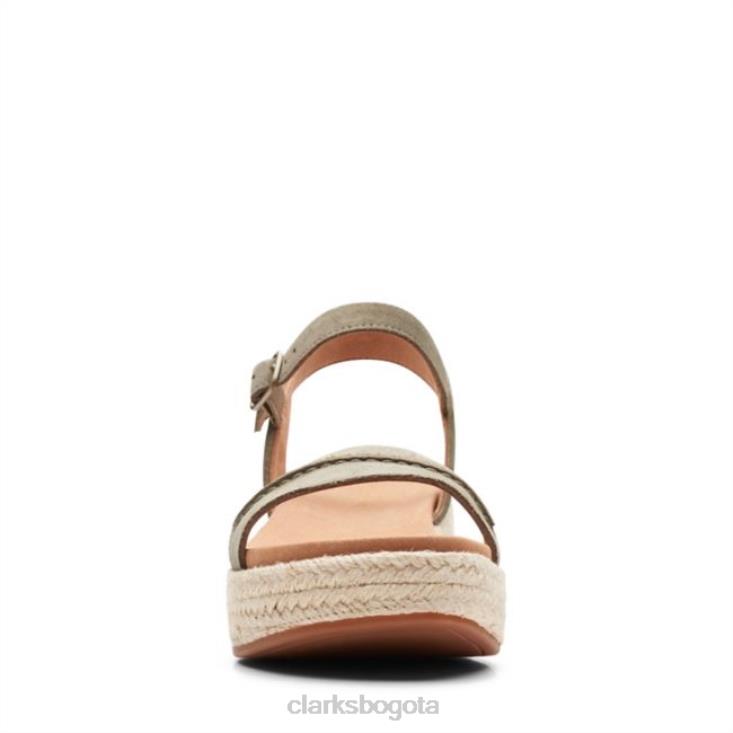 Clarks 0DX8L5216 gamuza oliva clarks kimmei stitch gamuza oliva mujer ante oliva