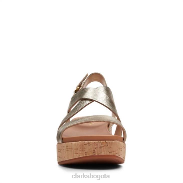 Clarks 0DX8L5218 clarks kimmei corcho champán champán mujer champán