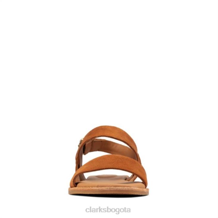 Clarks 0DX8L5220 Correa Karsea de gamuza color canela Clarks de gamuza color canela unisexo gamuza color canela