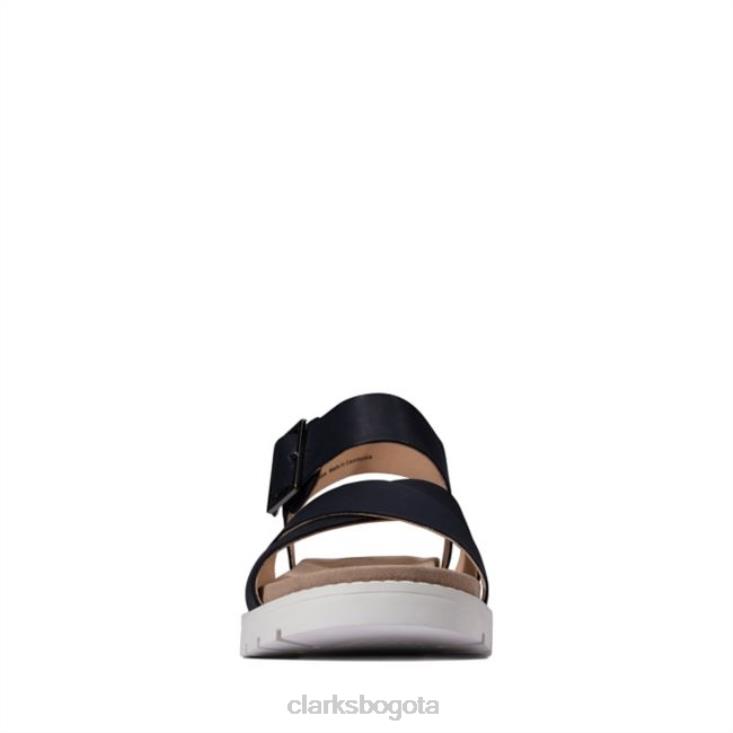 Clarks 0DX8L5223 correa orinoco cuero azul marino clarks cuero azul marino mujer cuero azul marino