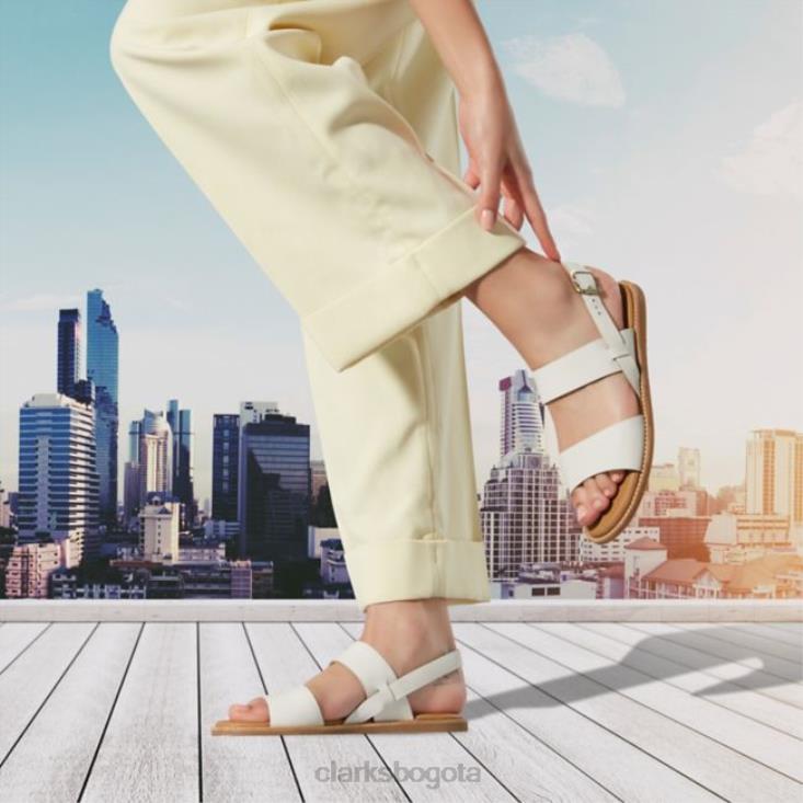 Clarks 0DX8L5229 correa karsea blanca clarks blanca unisexo blanco