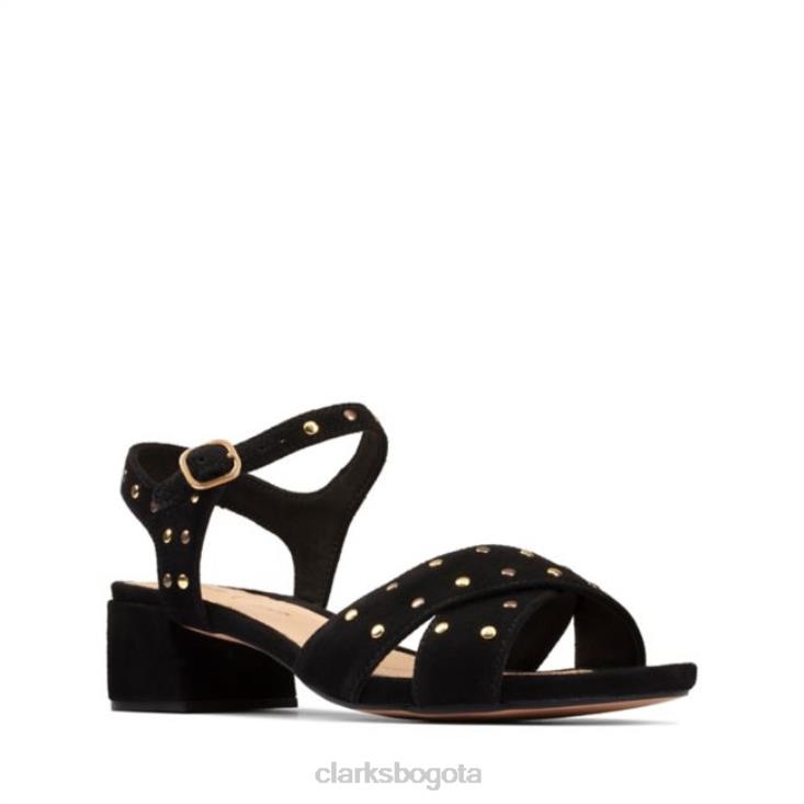 Clarks 0DX8L5233 clarks ante negro transparente 35 correa ante negro unisexo ante negro