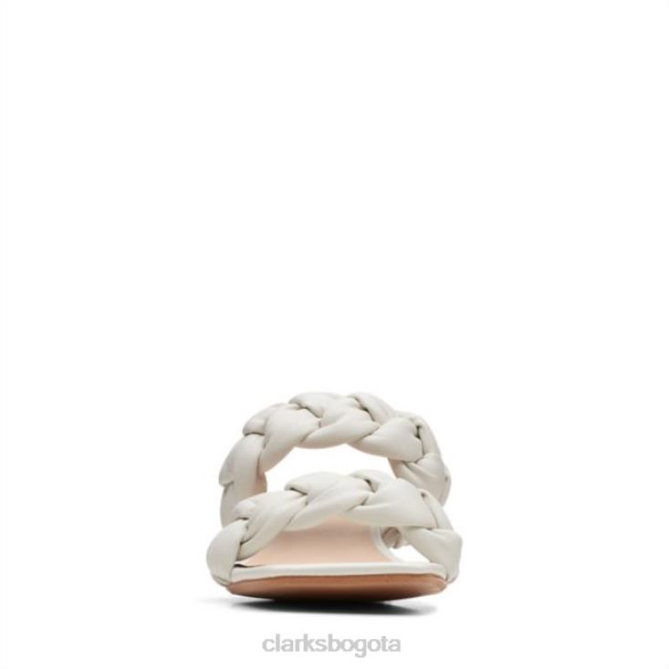 Clarks 0DX8L5248 cuero blanco clarks seren25 trenzado cuero blanco unisexo cuero blanco