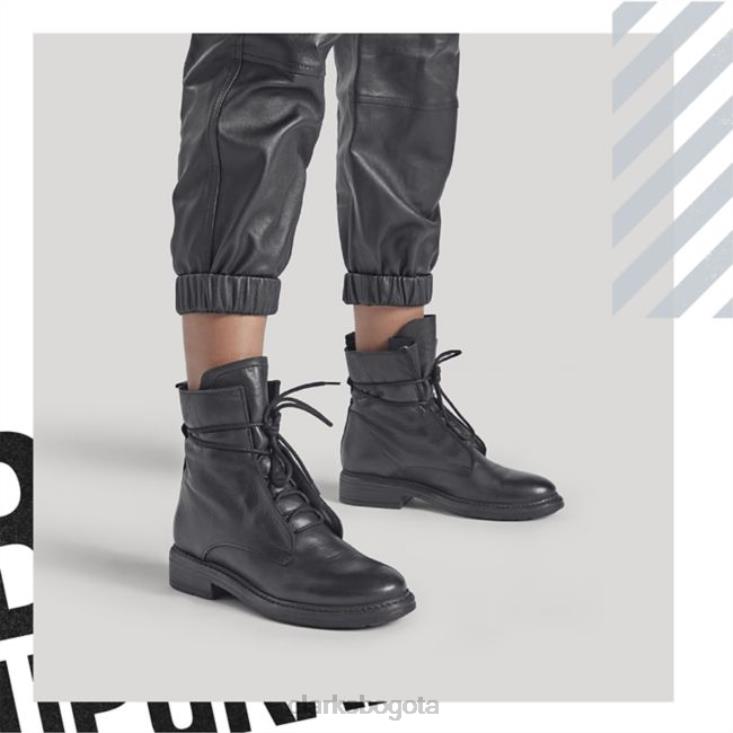 Clarks 0DX8L5259 cuero negro clarks rixle encaje cuero negro mujer cuero negro