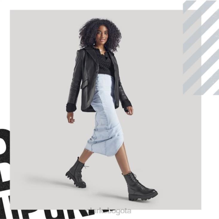 Clarks 0DX8L5260 motivo de cuero negro 20 encaje clarks de cuero negro mujer cuero negro