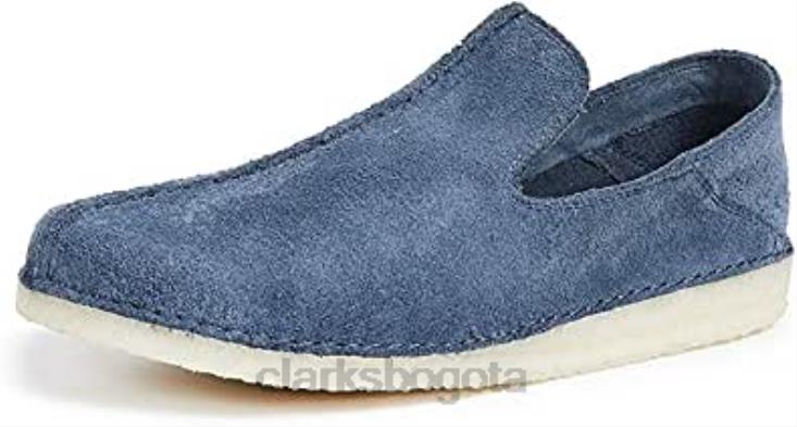 Clarks 0DX8L527 zapatos sin cordones de gamuza ashton skye para hombre clarks azul profundo hombres azul profundo