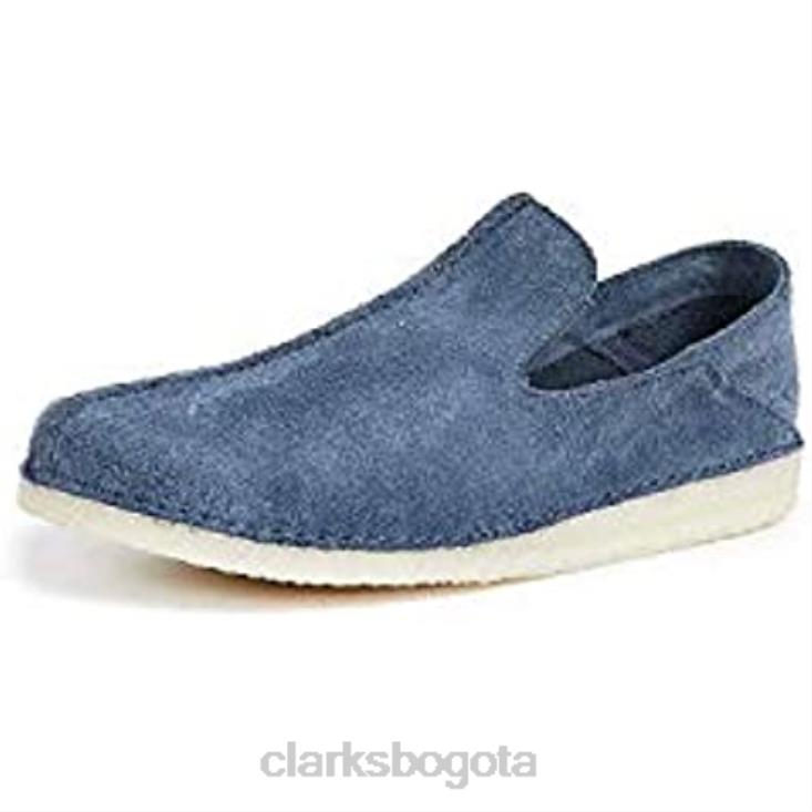 Clarks 0DX8L527 zapatos sin cordones de gamuza ashton skye para hombre clarks azul profundo hombres azul profundo