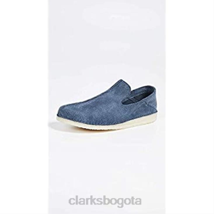 Clarks 0DX8L527 zapatos sin cordones de gamuza ashton skye para hombre clarks azul profundo hombres azul profundo