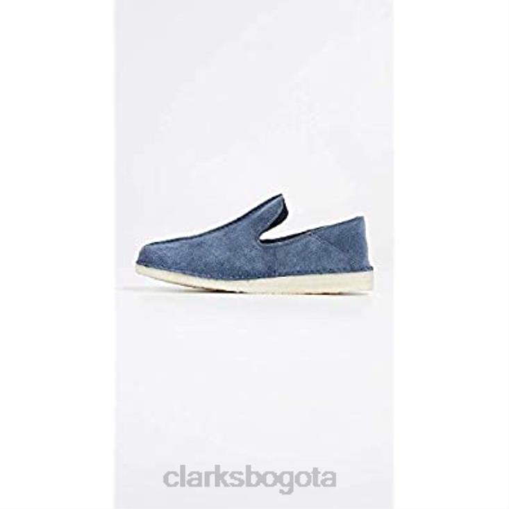 Clarks 0DX8L527 zapatos sin cordones de gamuza ashton skye para hombre clarks azul profundo hombres azul profundo