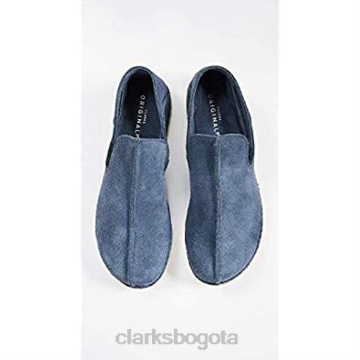 Clarks 0DX8L527 zapatos sin cordones de gamuza ashton skye para hombre clarks azul profundo hombres azul profundo