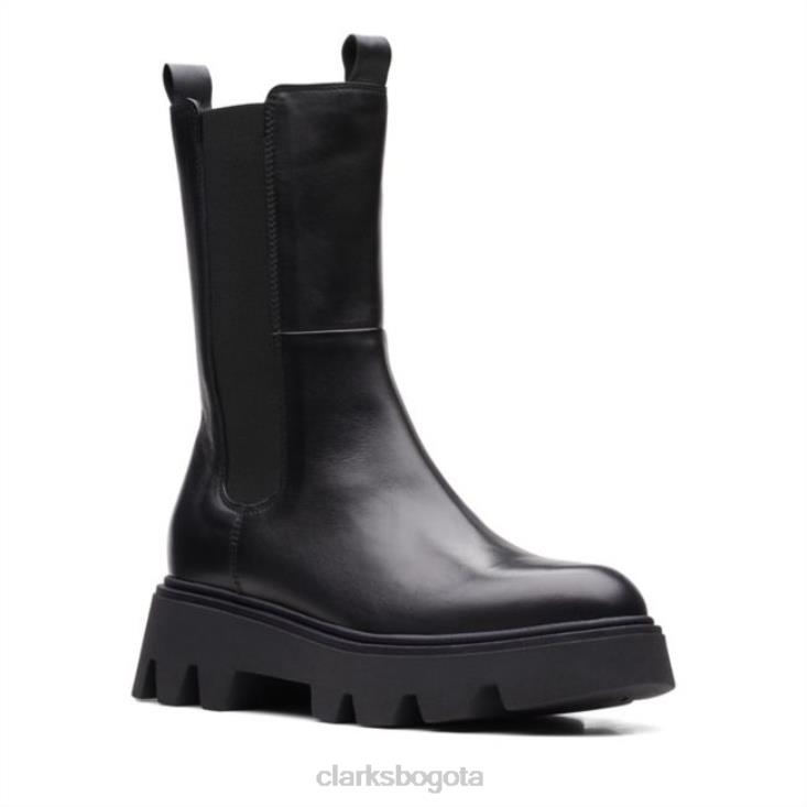 Clarks 0DX8L5272 cuero negro clarks motivo 20 top cuero negro mujer cuero negro