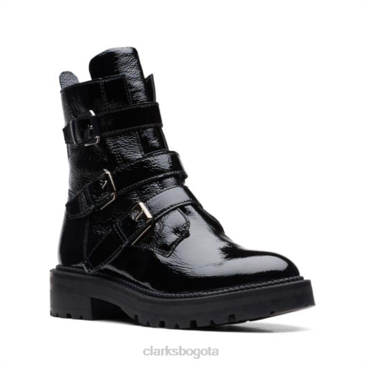 Clarks 0DX8L5274 clarks anzino hebilla charol negro charol negro mujer charol negro