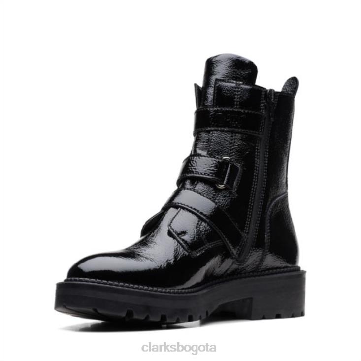 Clarks 0DX8L5274 clarks anzino hebilla charol negro charol negro mujer charol negro
