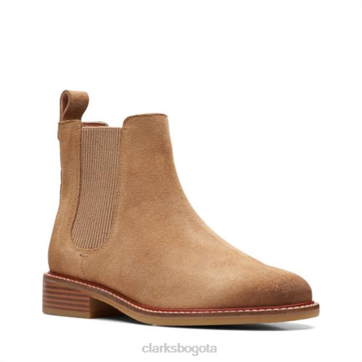 Clarks 0DX8L5287 colonia arlo gamuza marrón claro clarks gamuza marrón claro unisexo gamuza color canela claro